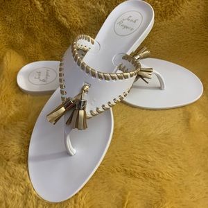 Jack Rogers Alana Tassel Jelly Sandals Women Size 8